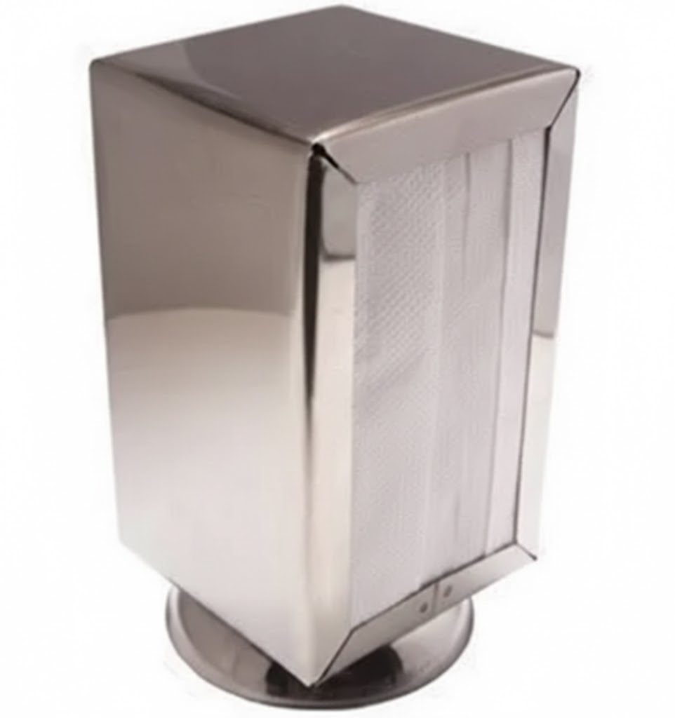 PORTA GUARDANAPO TIPO TV CILINDRO INOX - GLOBO