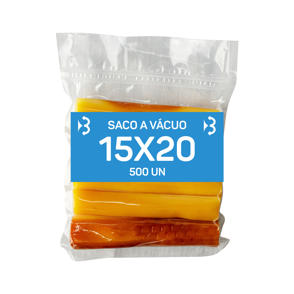SACO PLASICO DE NYLON Á VACUO 15X20X0,12 (3,25) - BAIÃO