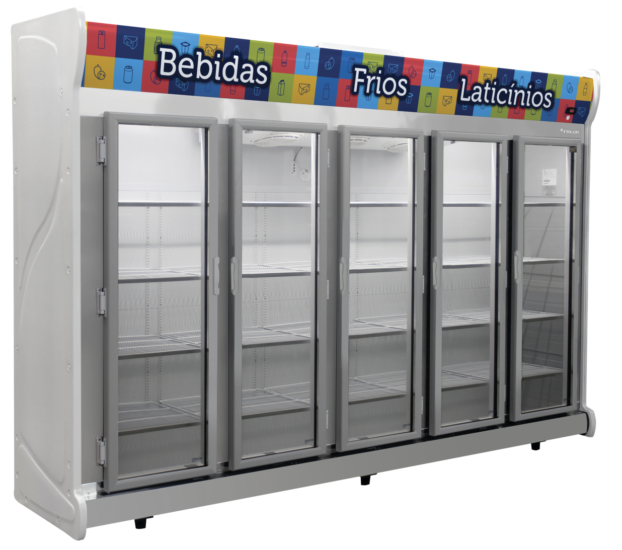 EXPOSITOR AUTO SERVIÇO 5 PORTAS ACFM-2375 CINZA FRICON