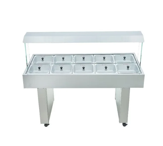 BUFFET BANHO MARIA MÓVEL- 10 CUBAS - 2500W 220V EDANCA