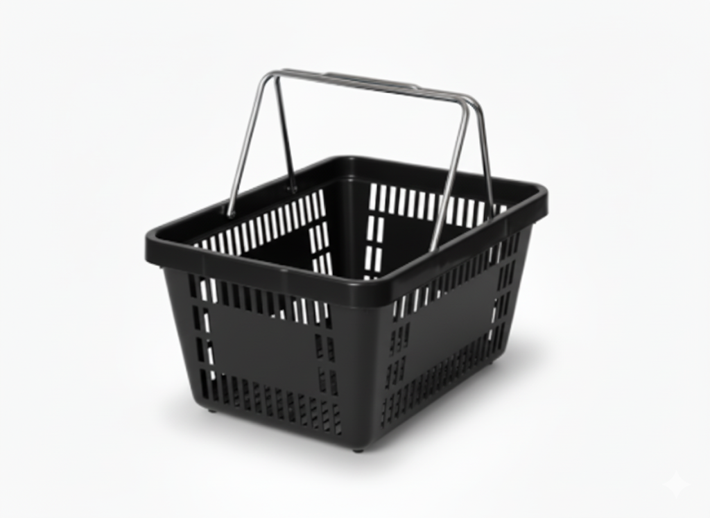CESTA S-600 PRETA COM ALCA METALICA