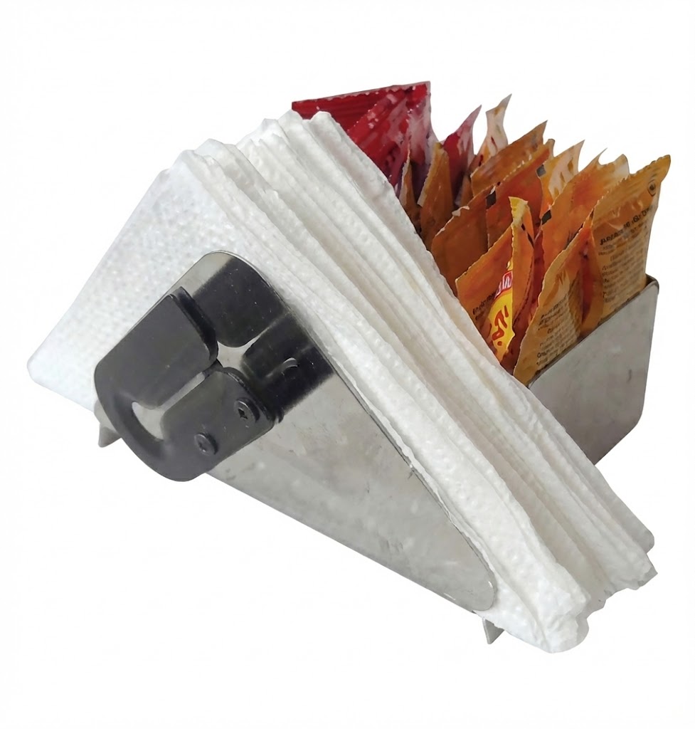 CONJUNDO DE MESA PARA SACHE E CORTADOR INOX - GLOBO