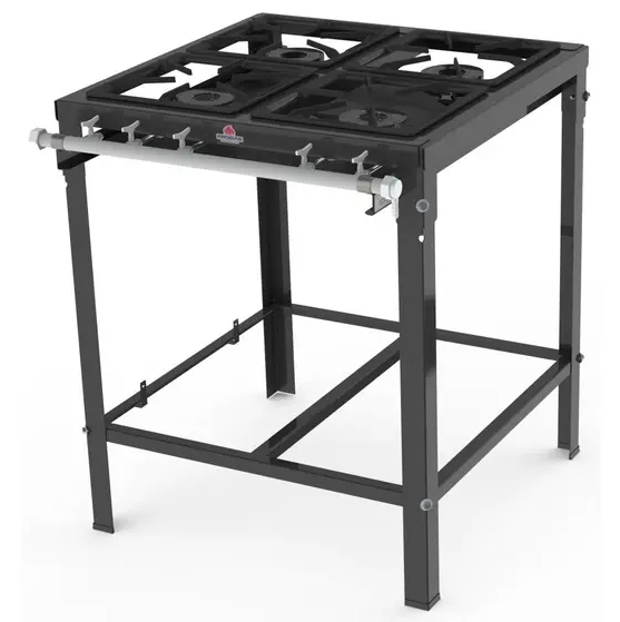 FOGÃO ALTA PRESÃO 4 BOCAS SIMPLES SEM FORNO PMSA-400F - PROGÁS