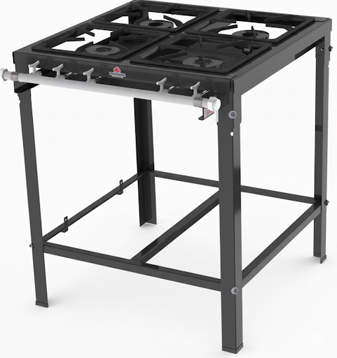 FOGAO BAIXA PRESSÃO COM 4 BOCAS SIMPLES SEM FORNO PMS-400F - PROGÁS