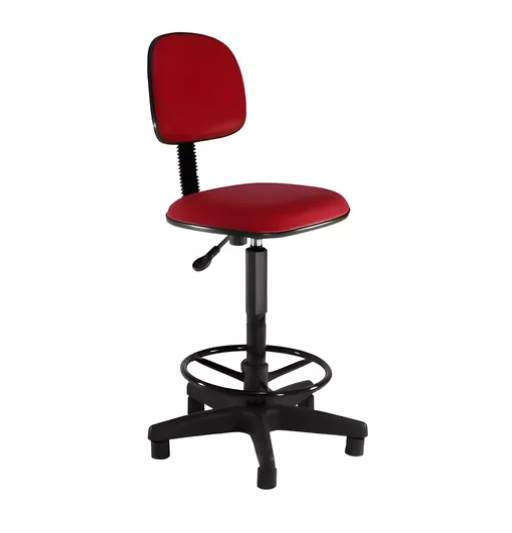 CADEIRA START 4020 STOOL ARO FIXO VERMELHA CAVALETTI
