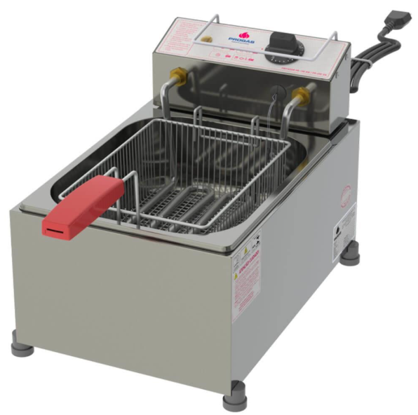 FRITADOR RETANGULAR 1 CESTO ELETR PROGAS