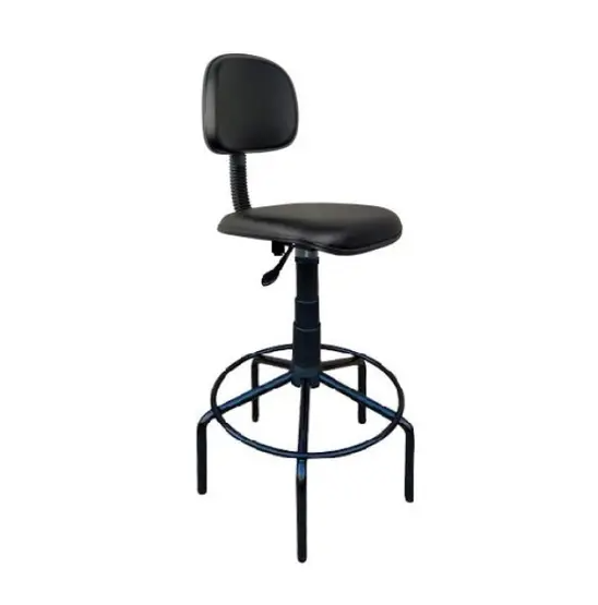 CADEIRA START 4020 STOOL ARO FIXO PRETA CAVALETTI