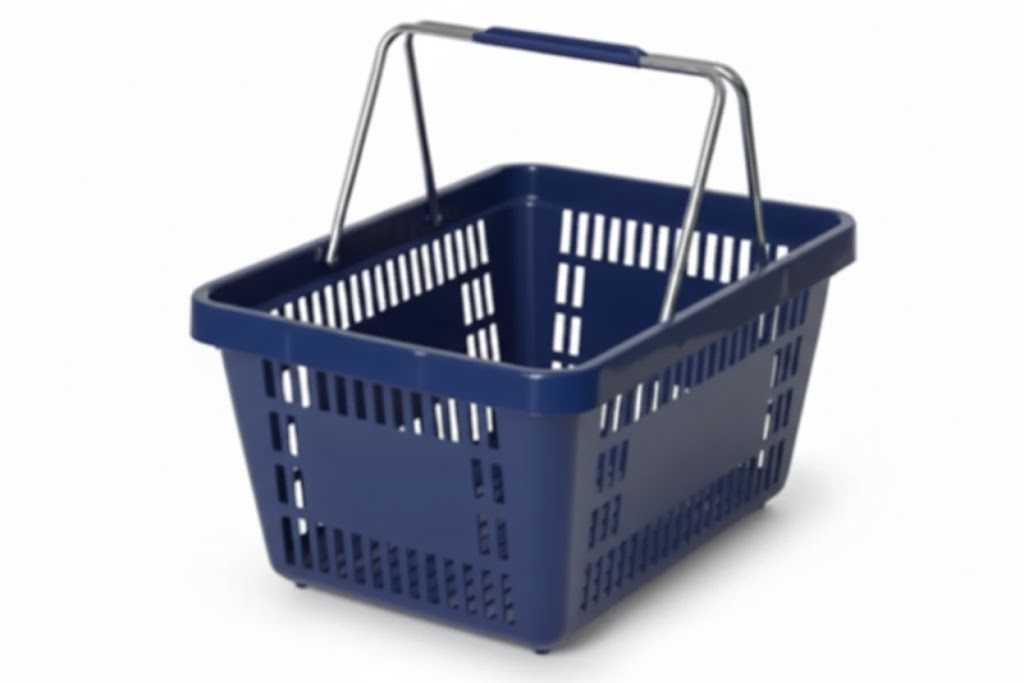 CESTA S-600 AZUL COM ALCA METALICA