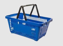 CESTA S-600 AZUL C/ ALCA PLASTICA