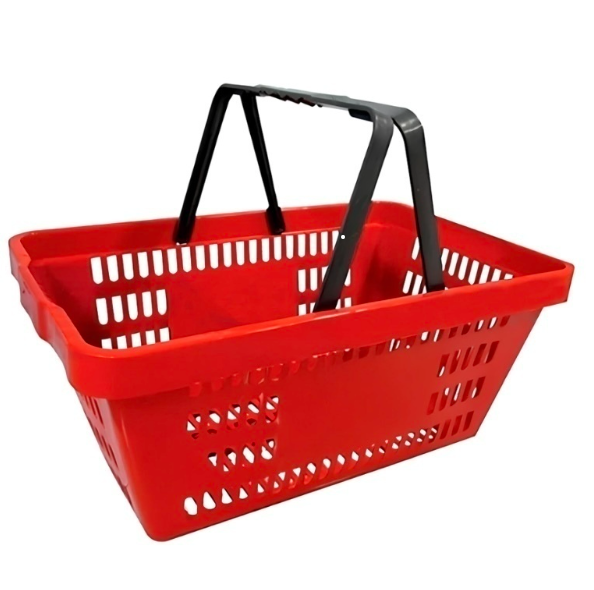 CESTA S-600 VERMELHA C/ ALCA PLASTICA