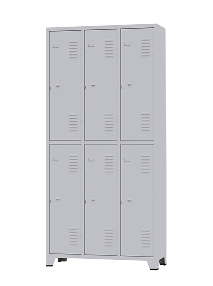 ARMARIO ROUPEIRO GRA 2/6 CINZA 6P - AMAPÁ