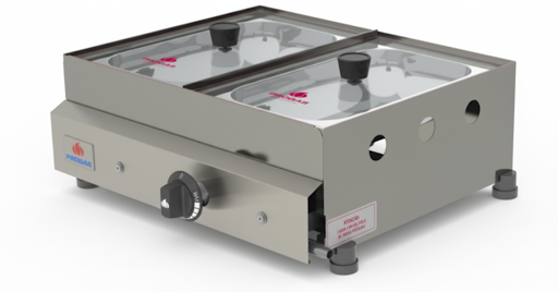 MOLHEIRA DE MESA 2 CUBAS A GÁS PR-02 G STYLE - PROGÁS