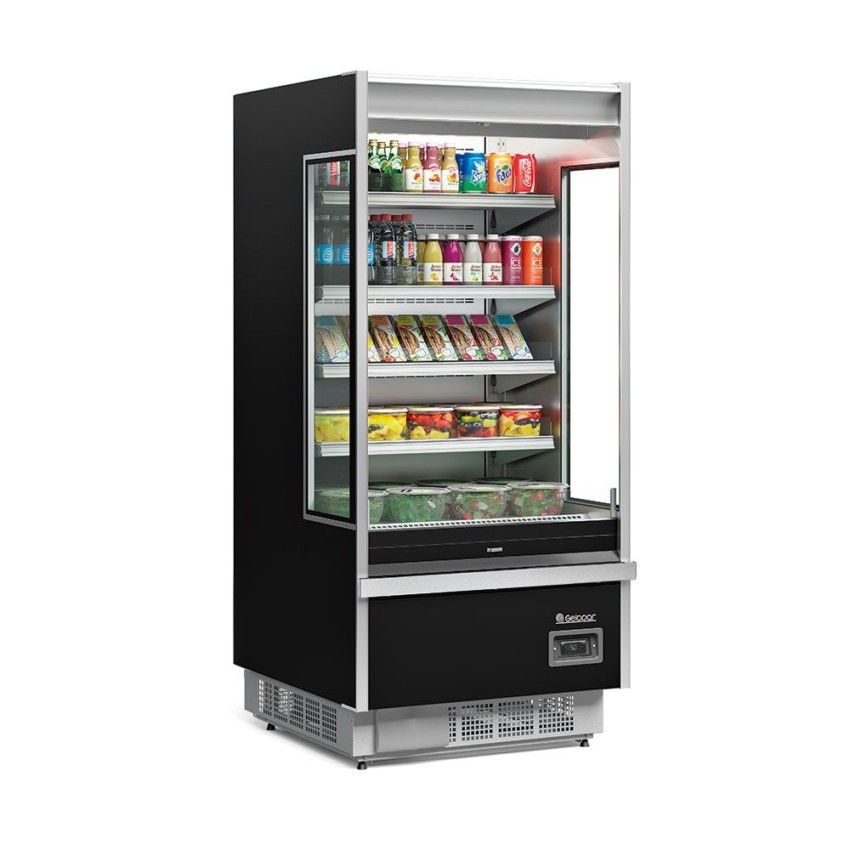 REFRIGERADOR VERTICAL ABERTO PRETO GSTO-900 - GELOPAR