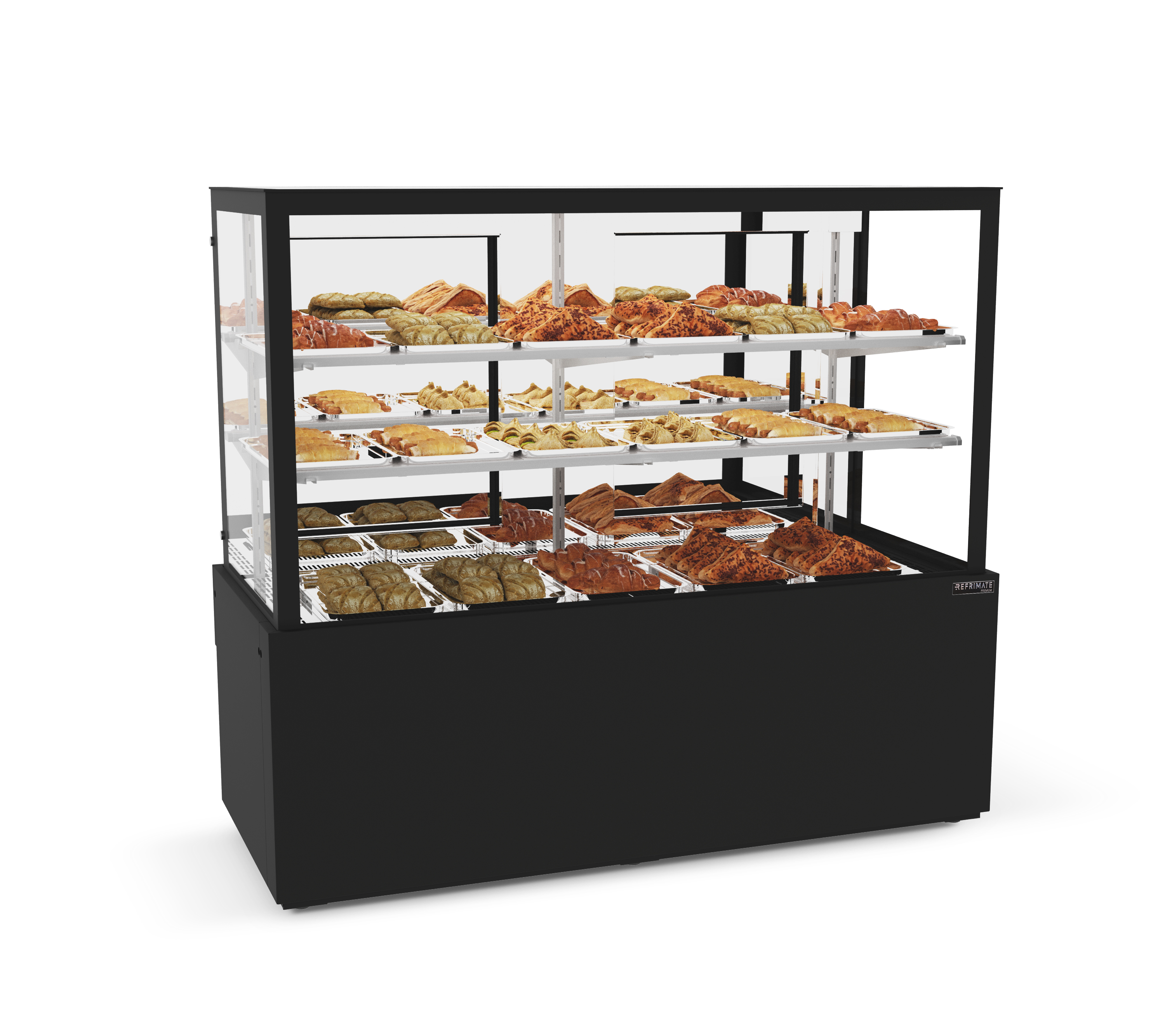 VITRINE TITANIUM PREMIUM QUENTE 2 PRATELEIRAS 1450 - REFRIMATE