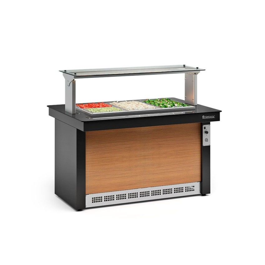 MESA REFRIGERADA SEM CUBA VITRA GBRF-140 - GELOPAR