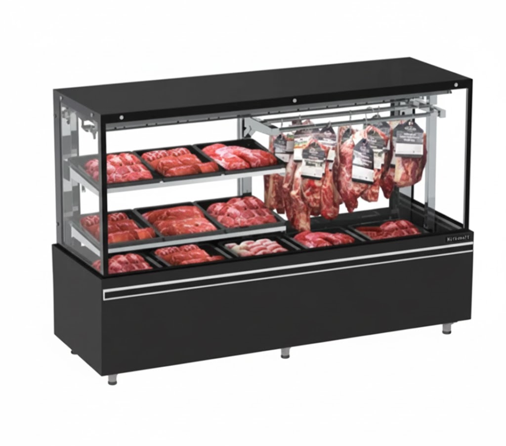 EXPOSITOR AÇOUGUE VANGUARD TOP MISTO 2,00M AR FORÇADO REFRIMATE