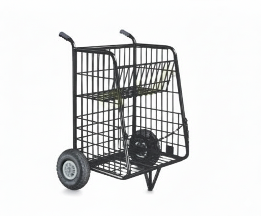 ESTACICAR PRETO COM RODAS PNEUMATICAS 650X820X1040 - RODCAR