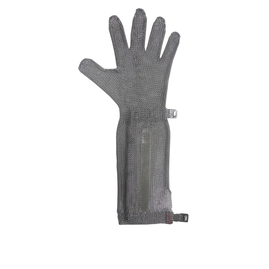 LUVA MALHA DE ACO (PUNHO 20CM) TAM 4 (G) - MANULATEX