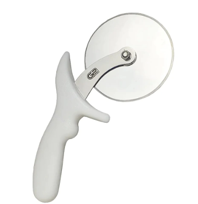 CORTADOR DE PIZZA 10CM PROFISSIONAL COM CABO BRANCO - GP INOX