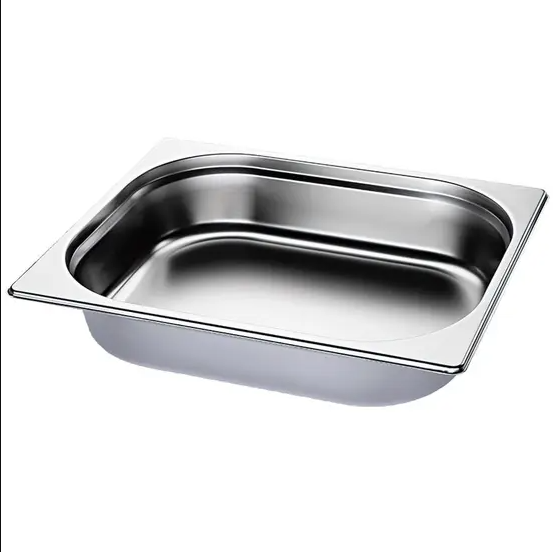 CUBA DE INOX 1/2 100MM SEM ALCA GN - GP INOX