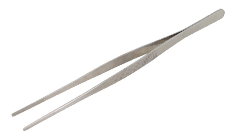 PINÇA CULINÁRIA INOX PROFISSIONAL PONTA RETA 30CM - GP INOX