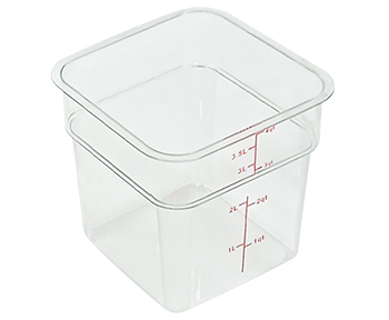 POTE QUADRADO POLICARBON 3,5L - GP INOX