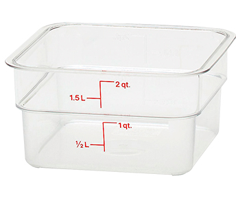 POTE QUADRADO POLICARBONATO 1,5L - GP INOX