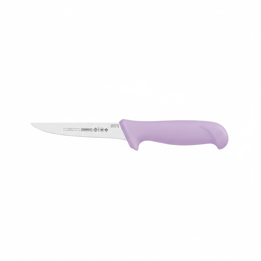 FACA DE DESOSSA PROFISSIONAL 6” FIO LISO LILAS - MUNDIAL