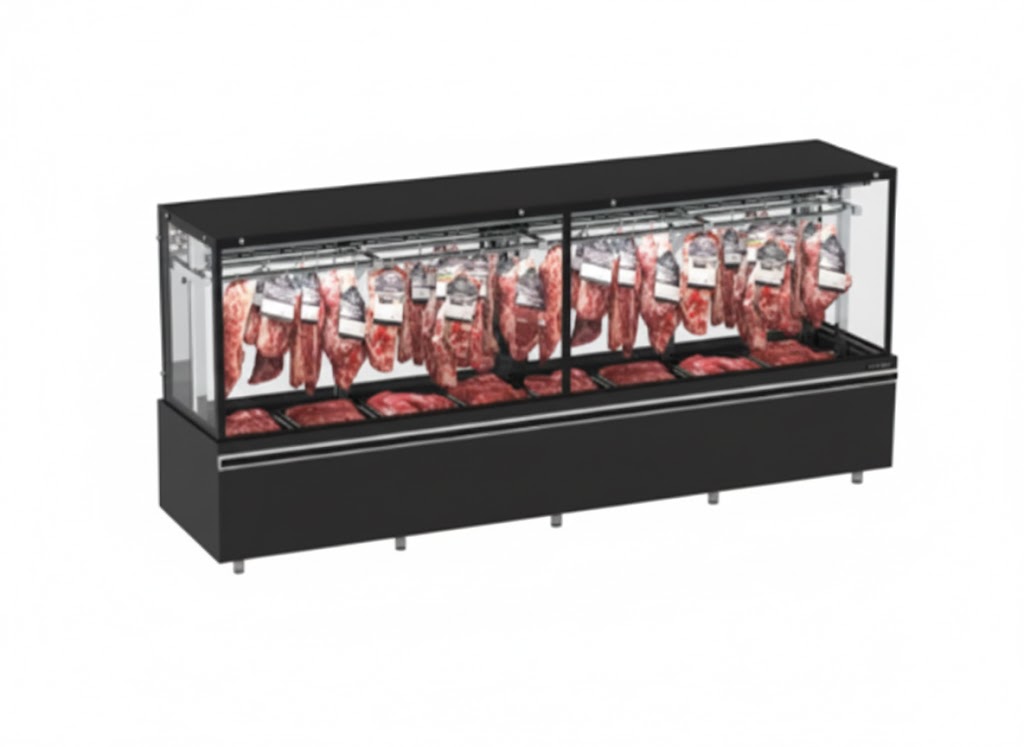 EXPOSITOR DE AÇOUGUE VANGUARD TOP AR FORCADO 3000 GANCHEIRA - REFRIMATE