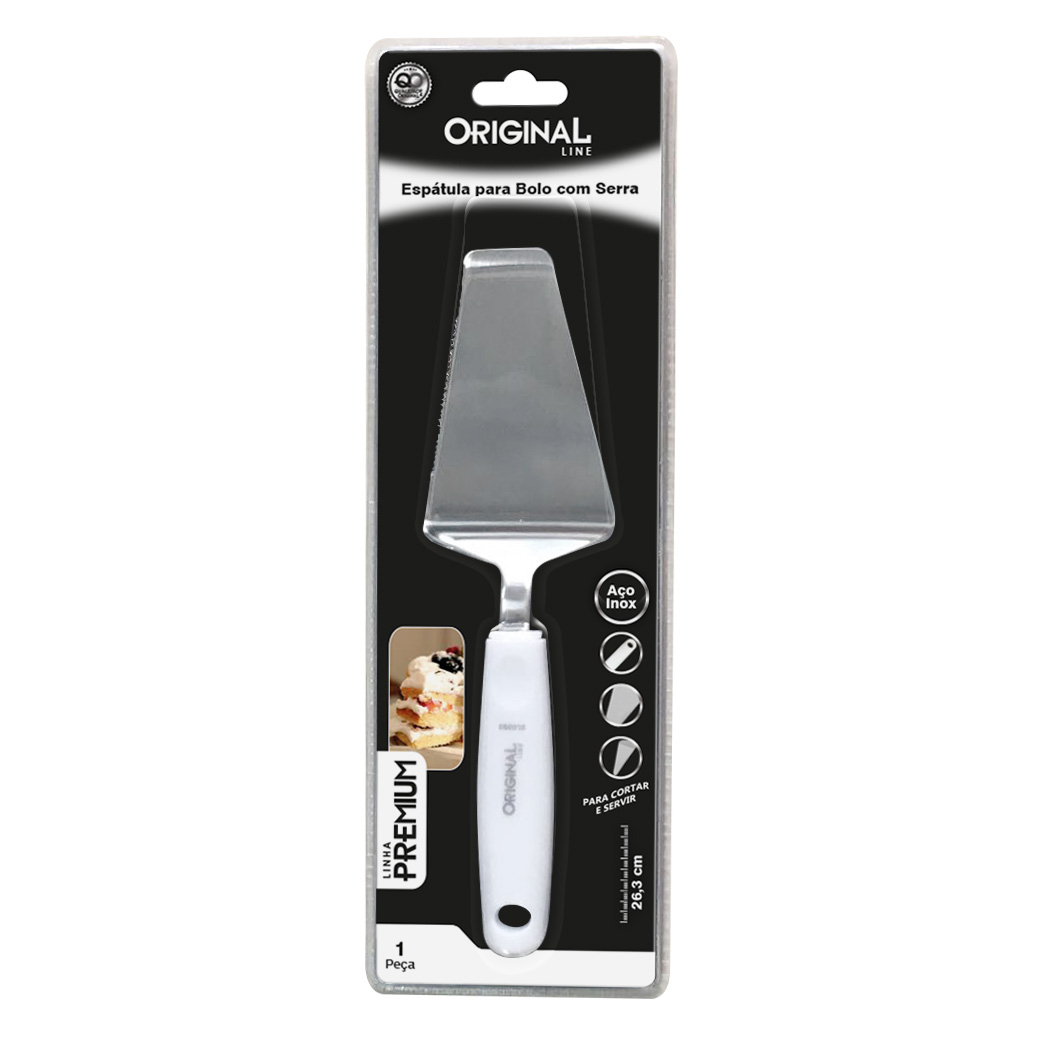 ESPATULA PARA BOLO COM SERRA PREMIUM - ORIGINAL LINE