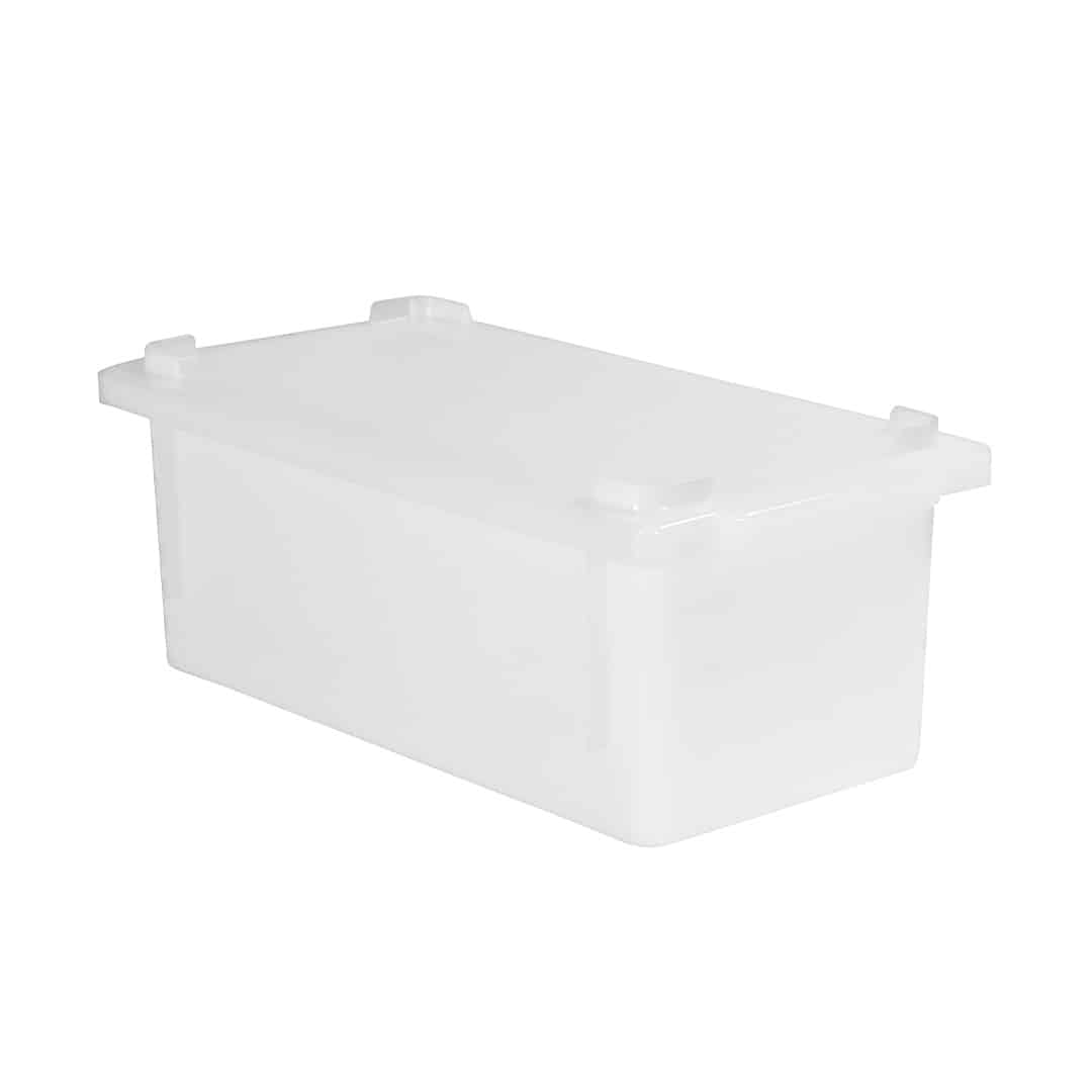 CAIXA ORGANIZADORA BRANCA DE PLASTICO S-350 4,5L COM TAMPA