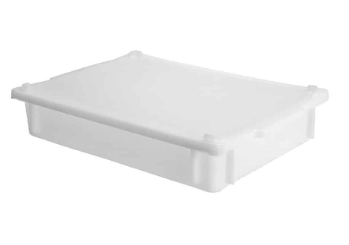 CAIXA ORGANIZADORA BRANCA DE PLASTICO S-250 6,5L COM TAMPA