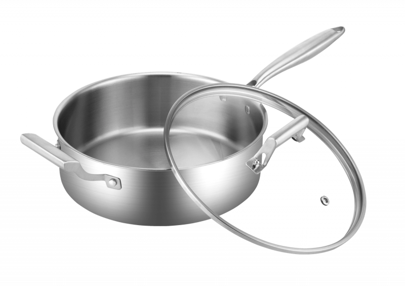 FRIGIDEIRA ALTA SUPREME INOX CORPO TRIPLO N.28 COM TAMPA 5,3L GP699 - GP INOX