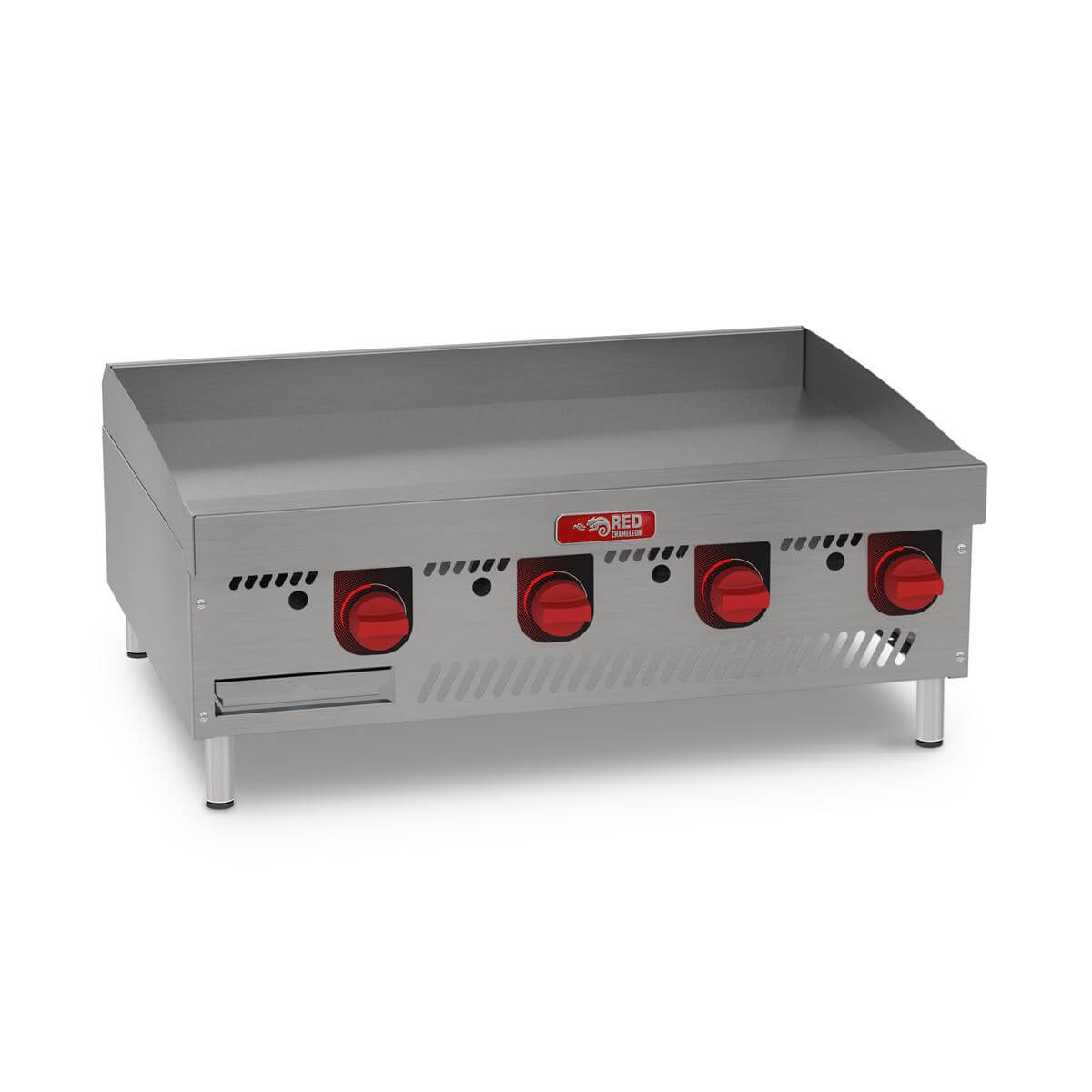 CHAPA DE FRITURA A GÁS EXPORTAÇÃO 915 EM AÇO CARBONO 12MM - RED CHAMELEON