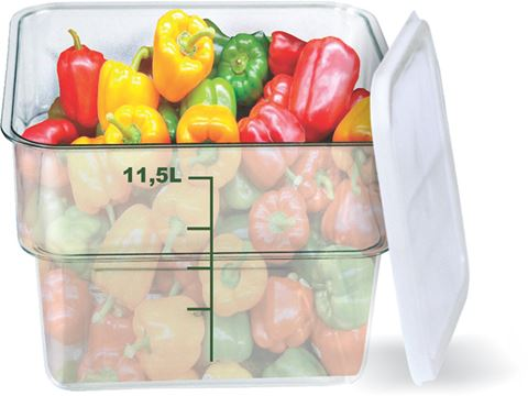 CAIXA TRANSPARENTE BOX 11,5LTS COM TAMPA - PLASTICOMM
