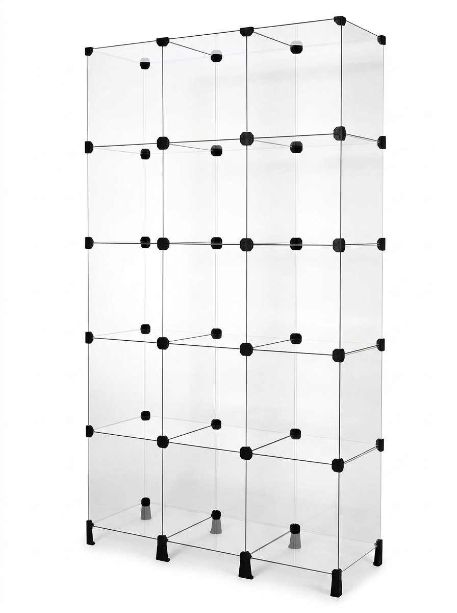 ESTANTE DE VIDRO 1,60X30X0,82CM MODULAR - BOLIVAR
