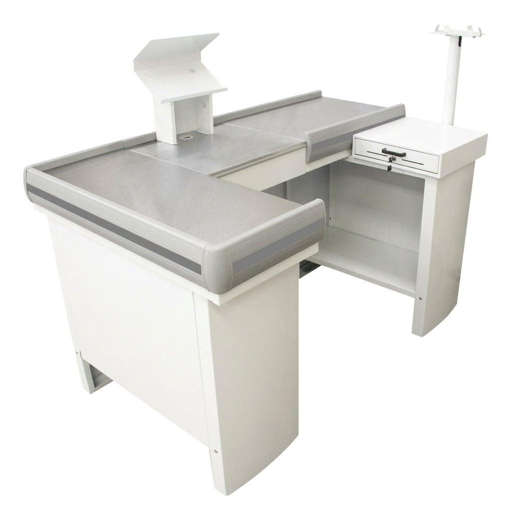 CHECKOUT 1,50M LEVE MESA RETA COM KIT BRANCO - INNAL