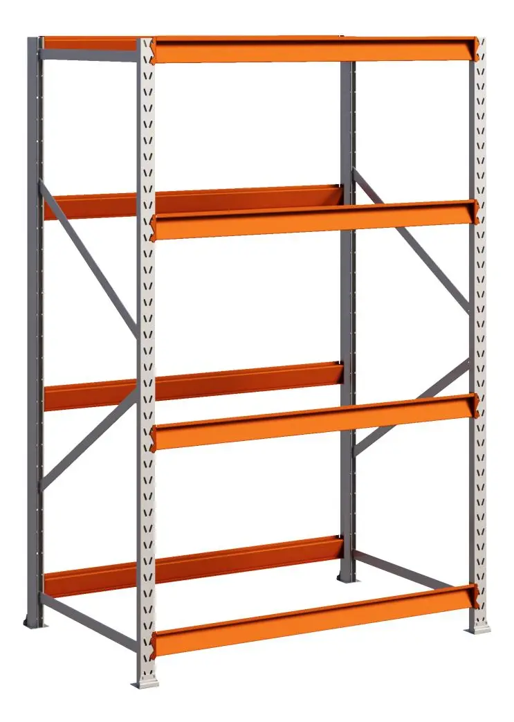 PALLET MINI PORTA PALLET 250 KG LATERAL 2,00X0,50M CINZA - ZAR