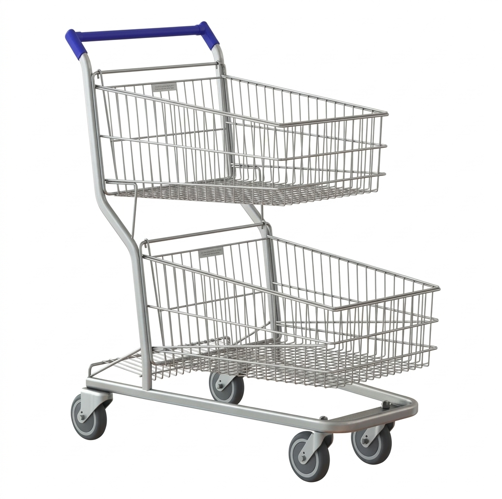 CARRINHO DUPLO 130L SUPER GALVANIZADO - ZAR