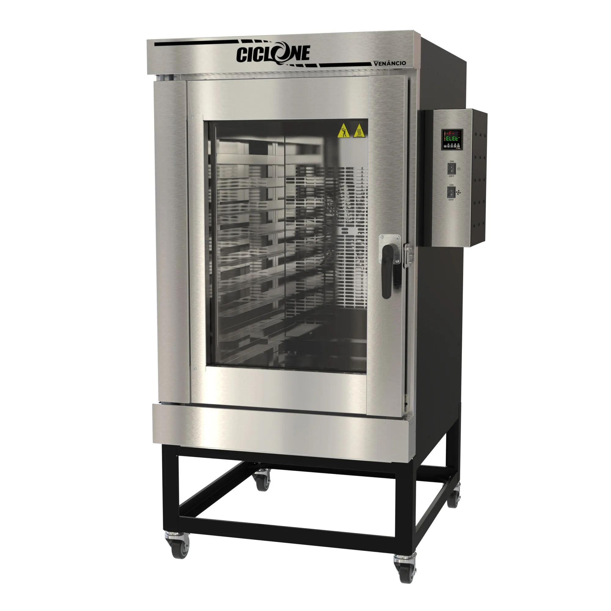 CONJUNTO FORNO TURBO ELETRICO 10 ESTEIRAS INT INOX T380V - TOSTADO