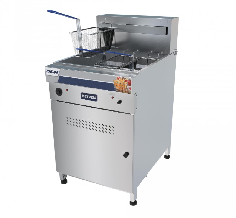 FRITADEIRA INDUSTRIAL ELETRICA 44L ÁGUA E ÓLEO 380V  METVISA