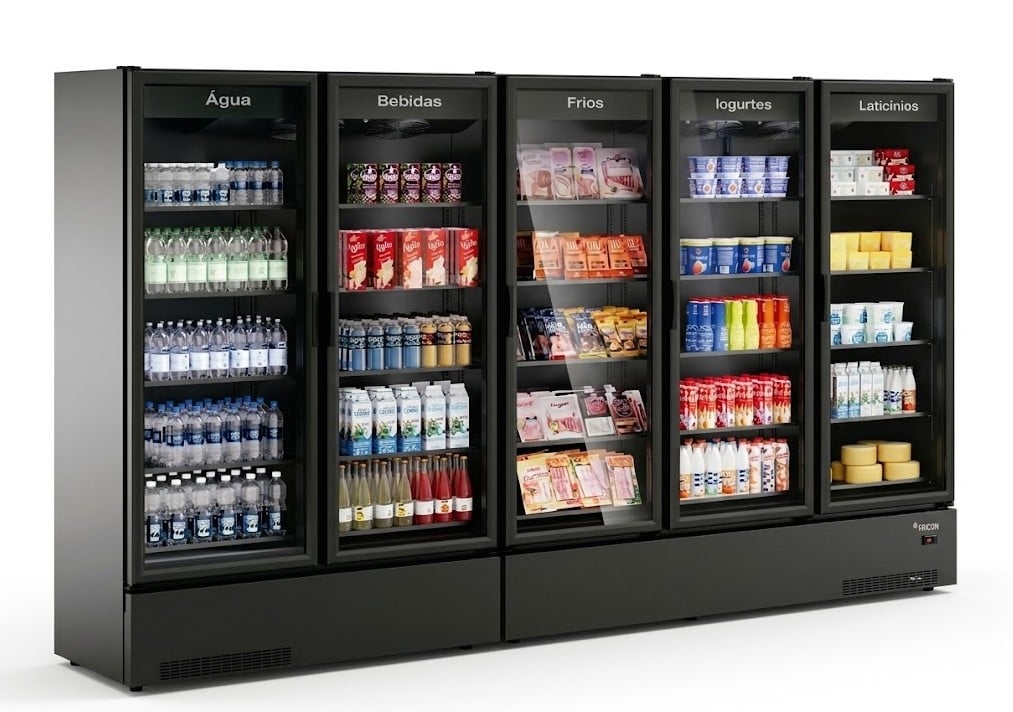 VISA COOLER VCFM-2410 - 5 PORTAS - RESFRIADOS - TOTAL BLACK - FRICON