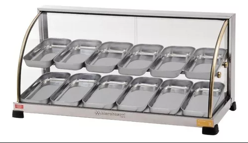 ESTUFA OURO CURVADA DUPLA COM 12 BANDEJAS - MARCHESONI