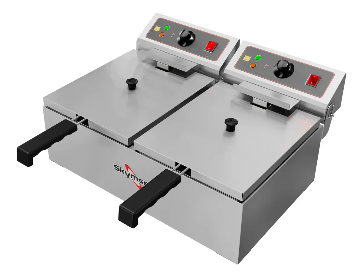 FRITADEIRA ELETRICA COM 2 CUBAS 5L 220 FED-20-N - SYMSEN