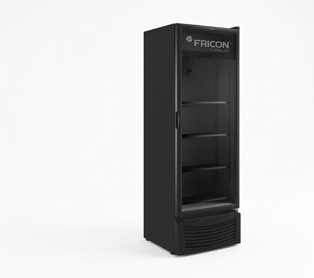 CONSERVADOR VERTICAL VISA COOLER 433L VCFM 433 V PORTA DE VIDRO TOTAL BLACK - FRICON