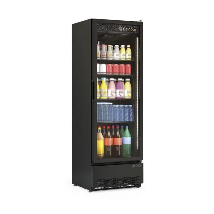 REFRIGERADOR VERTICAL CONVENIÊNCIA CARBONO - 01 PORTA - GRV-45 CB - GELOPAR