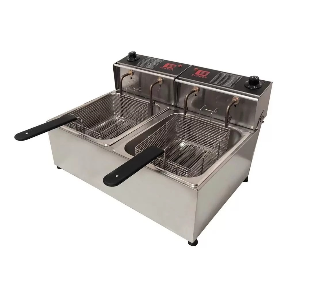 FRITADEIRA ELÉTRICA DUPLA 10 LITROS EDANCA