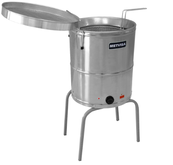 FRITADOR INDUSTRIAL AGUA E OLEO ELETRICO 20L - METVISA