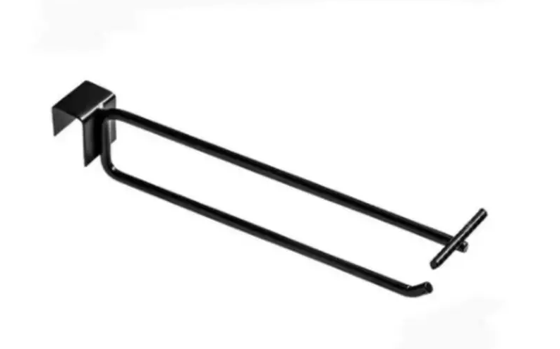 GANCHO SIMPLES COM PORTA ETIQUETA 30CM PRETO - ZAR